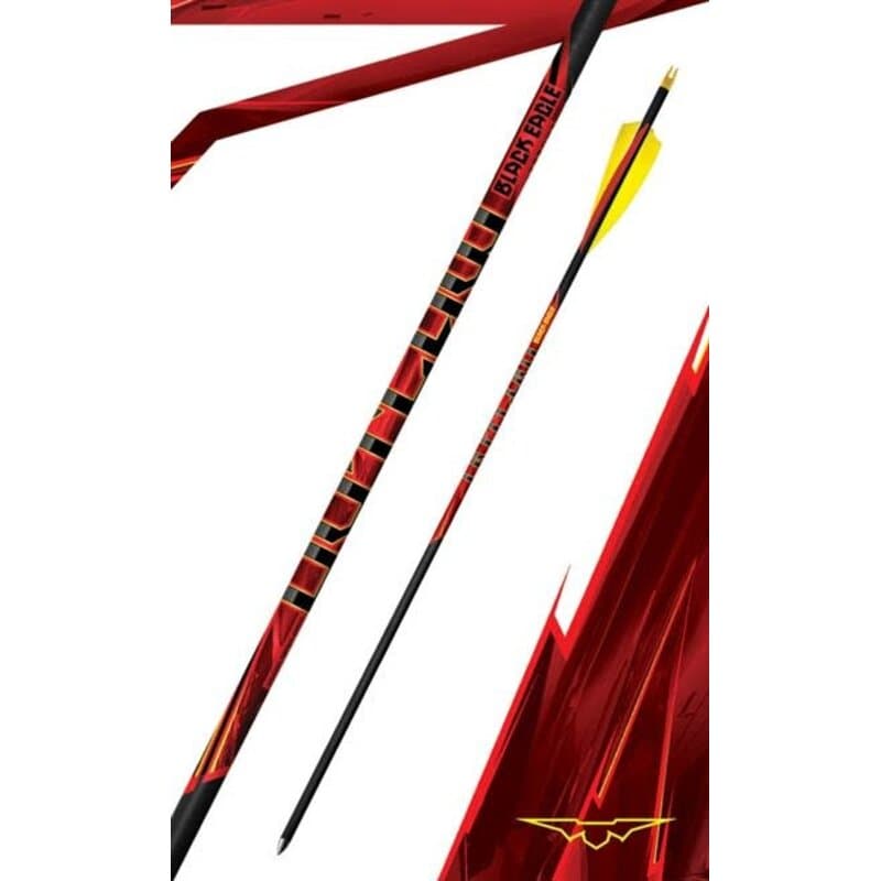 Black Eagle Outlaw Feather Fletched Arrows  400 (6 Pk)