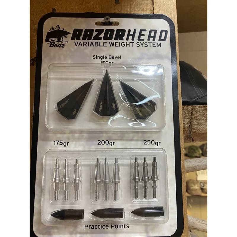 Bear Razorhead  Single Bevel Variable Weight System