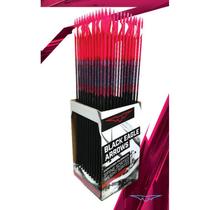 Black Eagle Outlaw Pink Crested Arrows 400 (6pk)