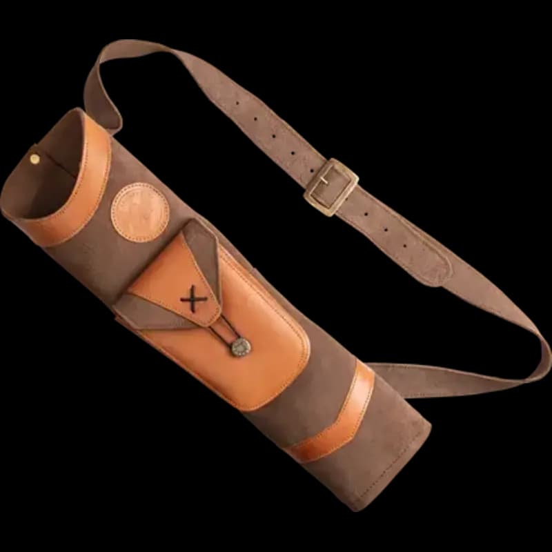 Bear Traditional Leather Back Quiver