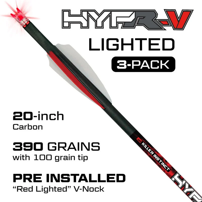 KIller instinct HyprV 20" Lighted bolts 3 pk